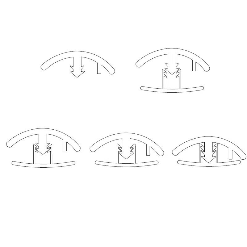 Islander Flooring Plastic 1.42'' W x 72.05'' L Overlap Reducer