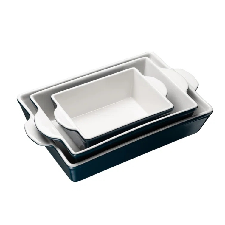 kook Kook 3-Piece Ceramic Bakeware Set