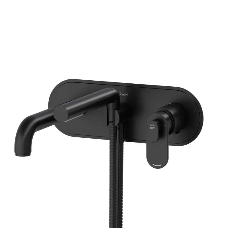 Arca Wall Mount Thermostatic/Pressure Balance Tub Filler Trim