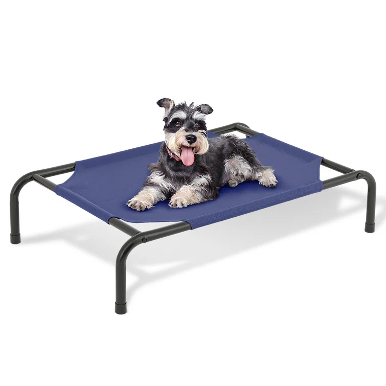 Tucker Murphy Pet™ Cooling Elevated Dog Bed, Portable Raised Pet Cot with Breathable Fabric and Alloy Steel Frame