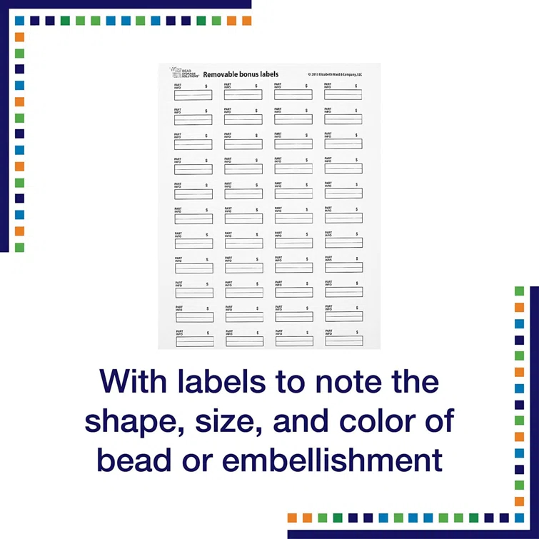 Bead Storage Solutions Elizabeth Ward Bead Storage Solutions 45 Piece Craft Supplies Organizer, 8 Pack (Set of 8)