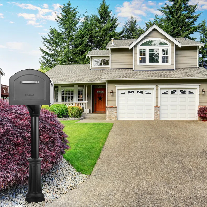 Post Mounted Mailbox