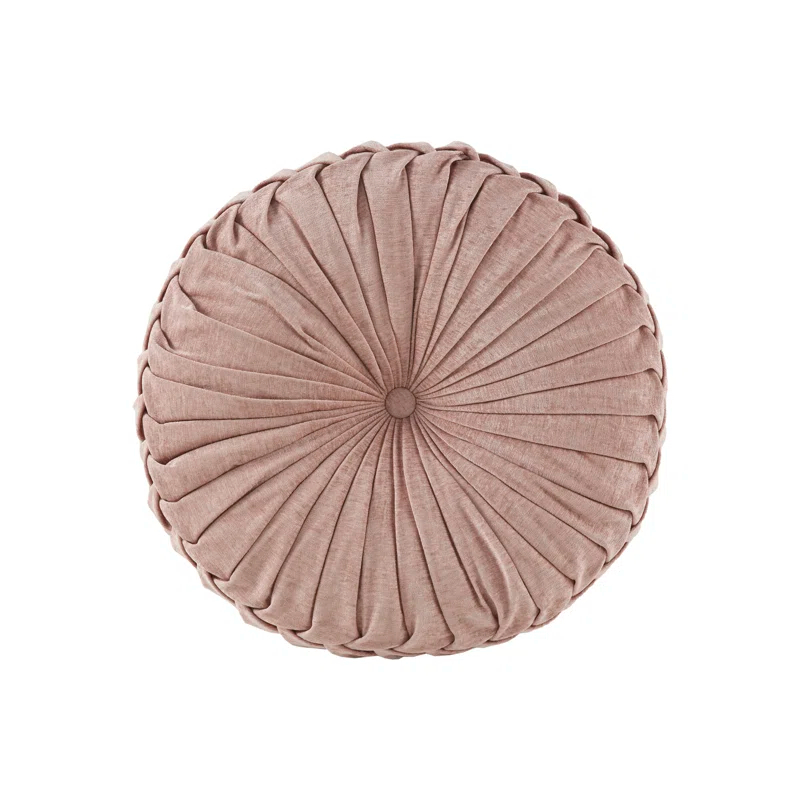 Intelligent Design Loretta Poly Chenille Round Floor Pillow Cushion