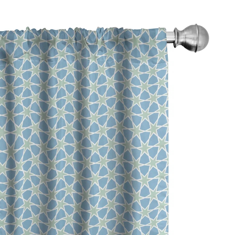 Moroccan Semi-Sheer Rod Pocket Sliding Panel (Set of 2)