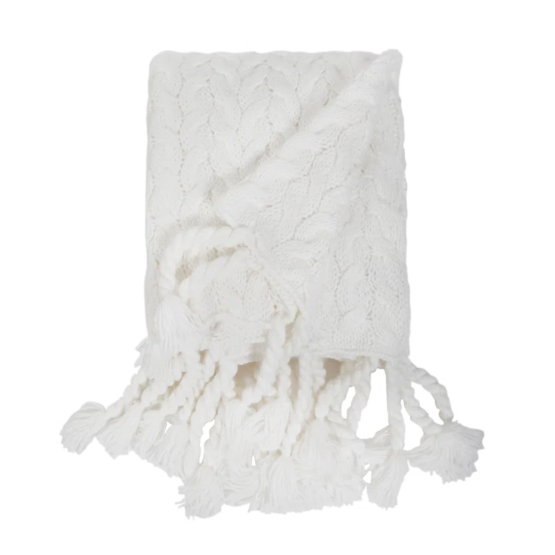 Capistrano Cable Knit Throw Blanket