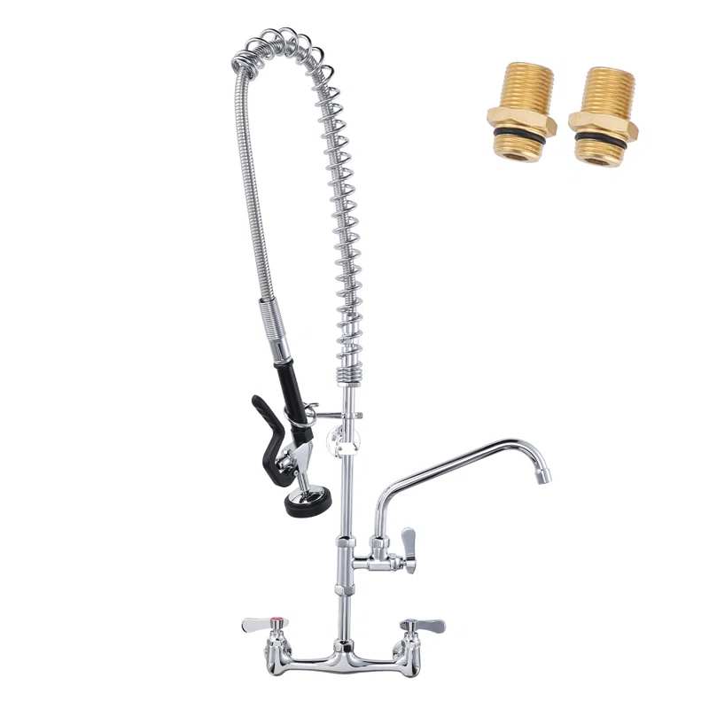 iVIGA Commercial Kitchen Faucet with Pre-Rinse Sprayer 36 Inch 2314300C-36-WF