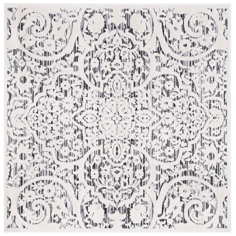 Kelly Clarkson Home Jake Oriental Ivory/Gray Indoor / Outdoor Area Rug