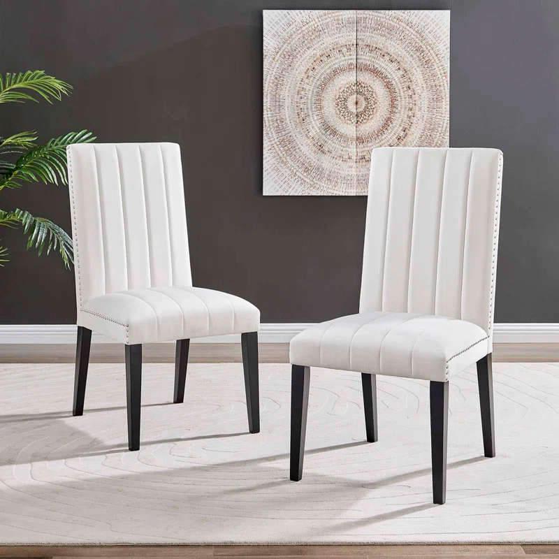 Modway Modway Catalyst Performance Velvet Dining Side Chairs - Set of 2