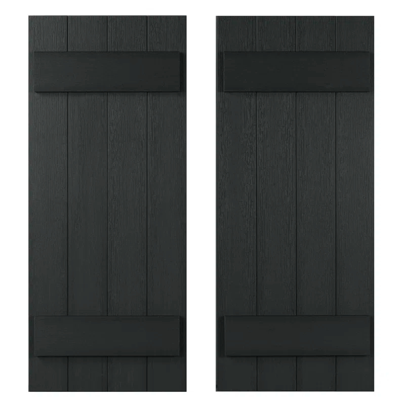 Highwood USA 13.2'' Board & Batten Shutters (Set of 2)
