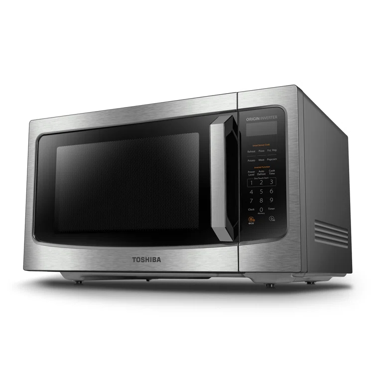 Toshiba TOSHIBA 1.6 Cu.ft Countertop Microwave Oven, Inverter, Smart Sensor, 13.6" Turntable, 1250W, Silver ML-EM45PIT(SS)