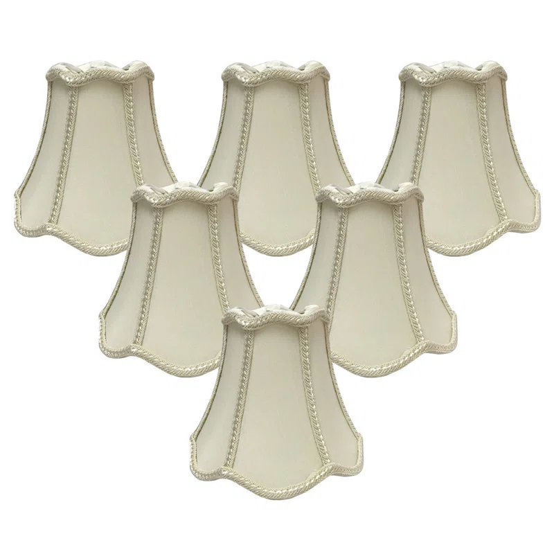 Astoria Grand 4.5'' H Silk Bell Candelabra Shade (Set of 6)