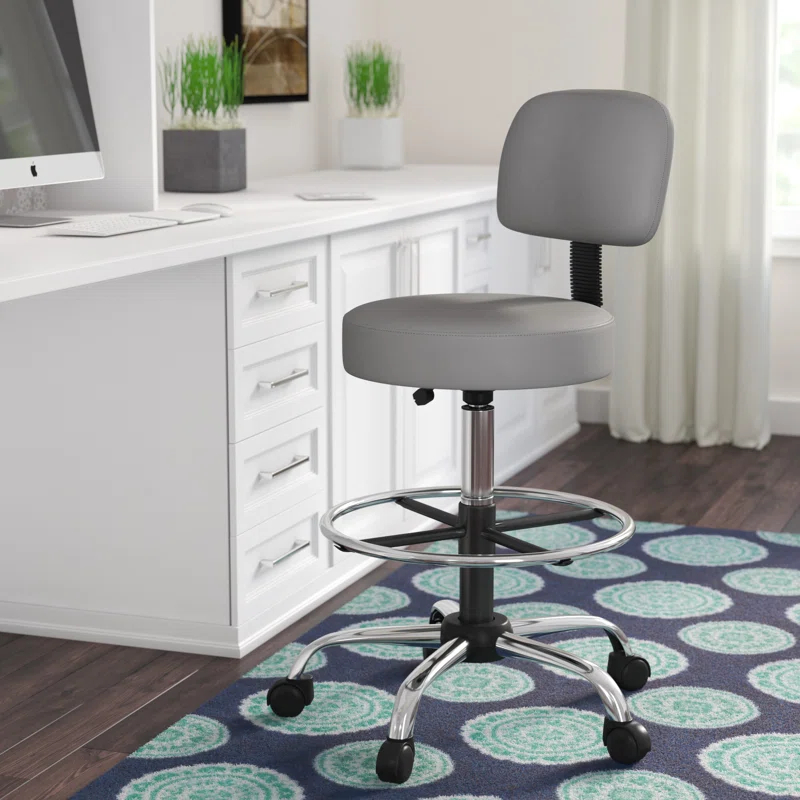Boss Office Products Vinyl Drafting Chair