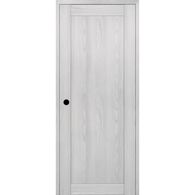 Belldinni 1 Panel Shaker DIY-Friendly Solid Manufactured Wood Paneled Prefinished Standard Interior Door