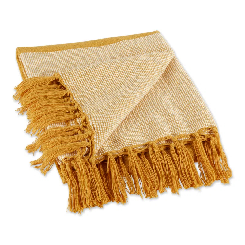 Design Imports Plain Weave / Muslin Throw Blanket