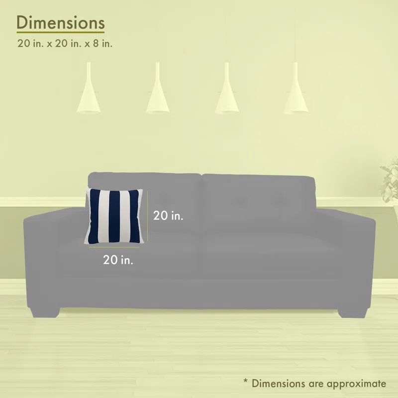 Majestic Home Goods Indoor/Outdoor Reversible Throw Pillow