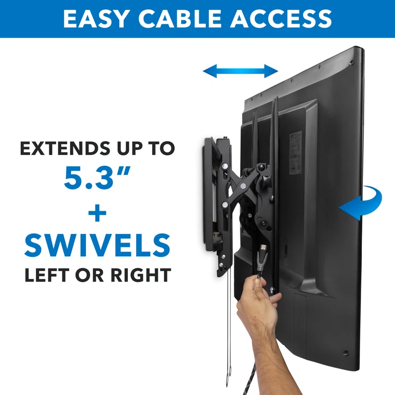 Mount-it Mount-It Advanced Tilt TV Wall Mount | Full Tilting Extendable Mounting Bracket Fits 37" - 80" TVs
