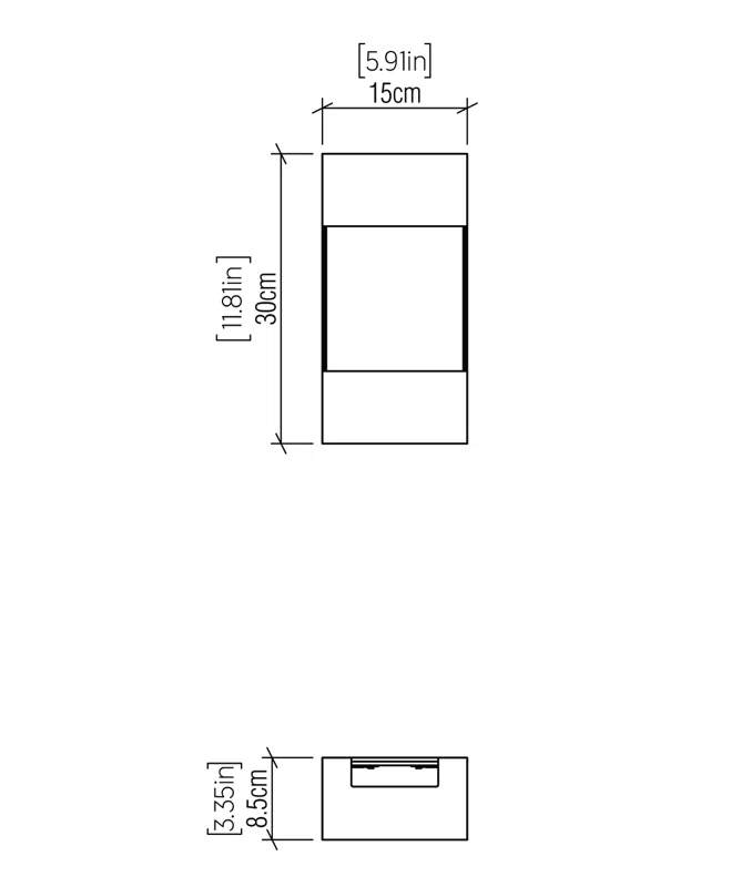 LED Flush Mounted Sconce