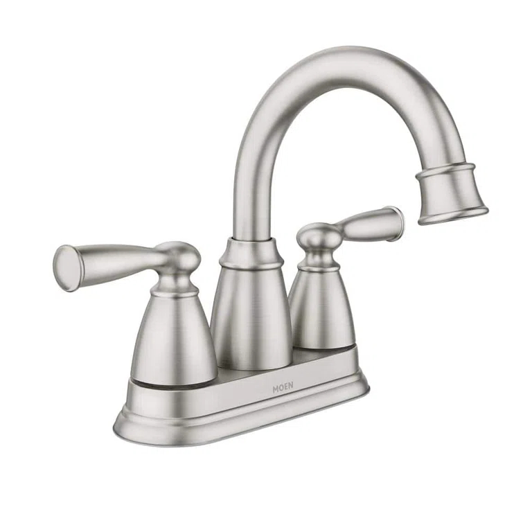 Moen Moen Banbury 4 in. Centerset Double Handle Bathroom Faucet 84943SRN