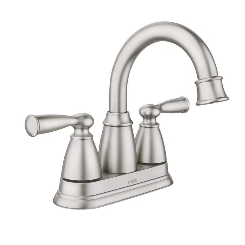 Moen Moen Banbury 4 in. Centerset Double Handle Bathroom Faucet 84943SRN