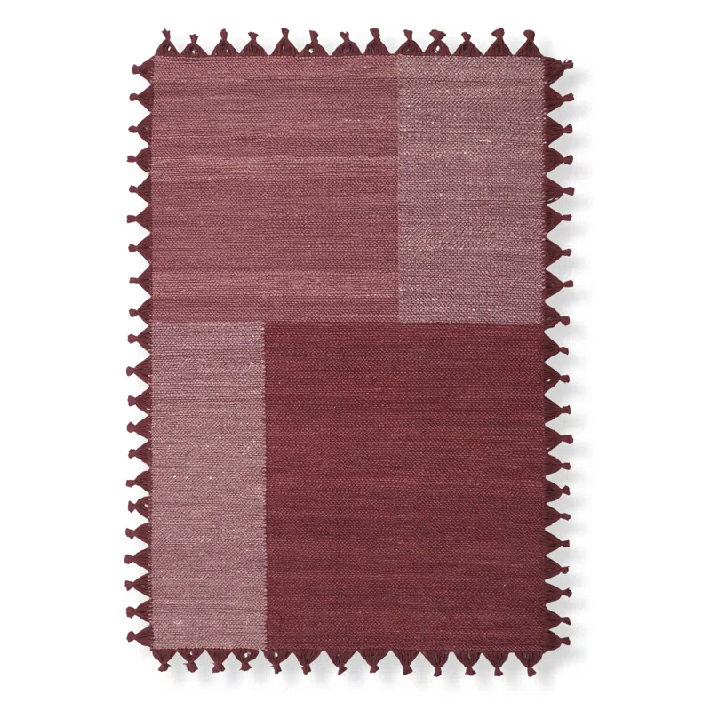LOOMY Merlot Jute Hand Woven Rug