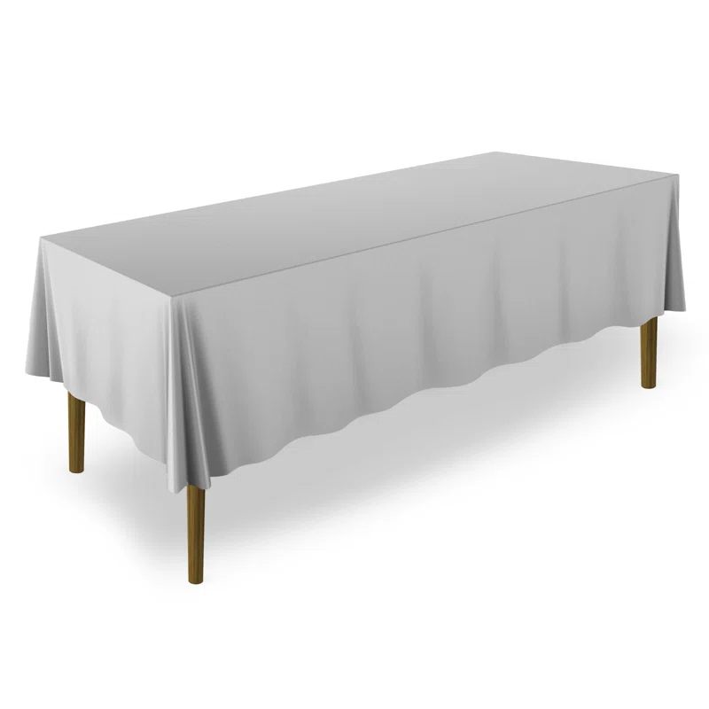 Lann's Linens Solid Color Rectangular Tablecloth (Set of 10)
