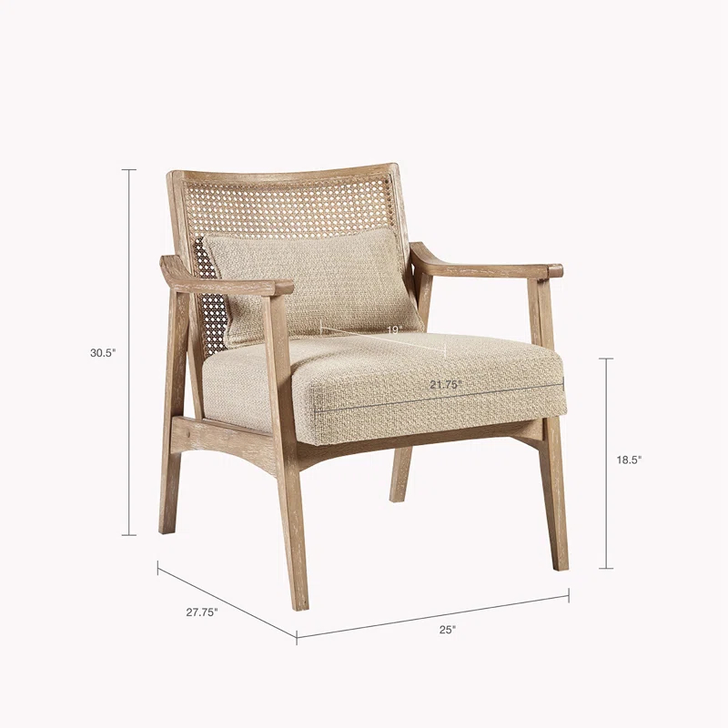 INK+IVY Kelly Cane Back Accent Chair