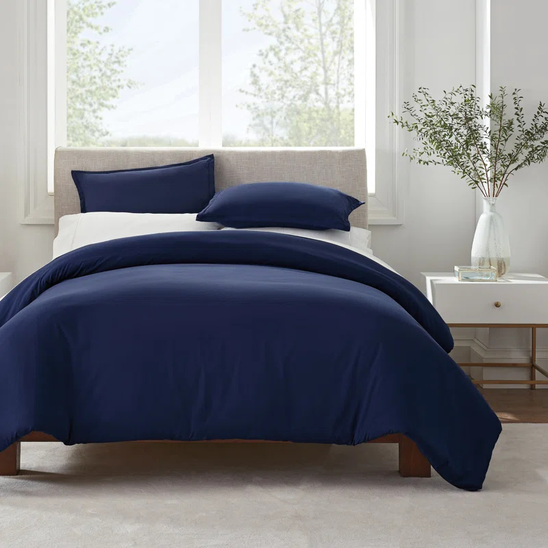 Serta Serta Simply Clean Antimicrobial 3 Piece Duvet Cover Set