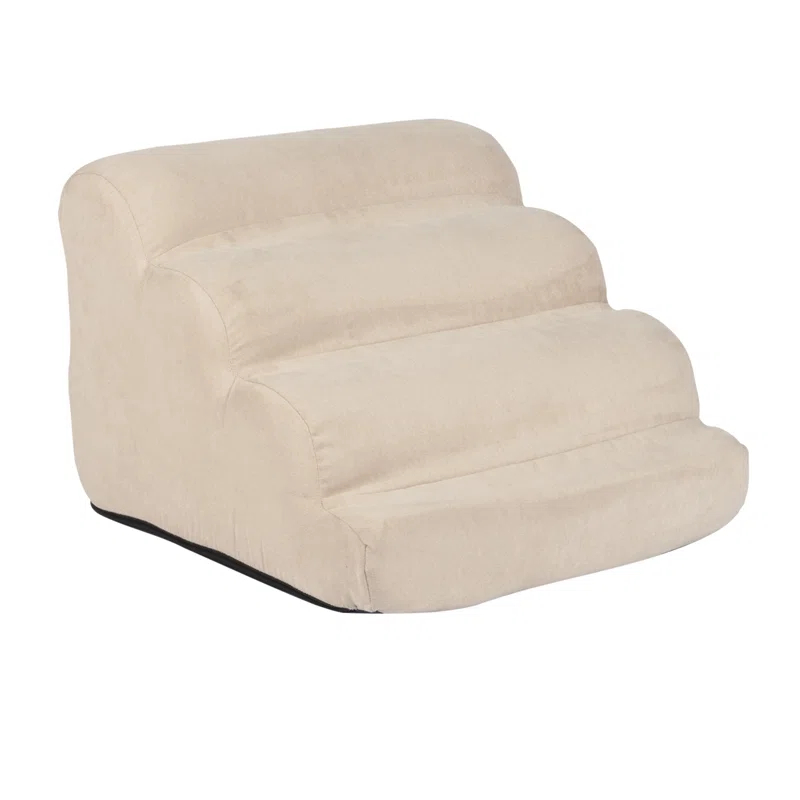 Snoozer Orthopedic Microsuede Scalloped Pet Stair Ramp