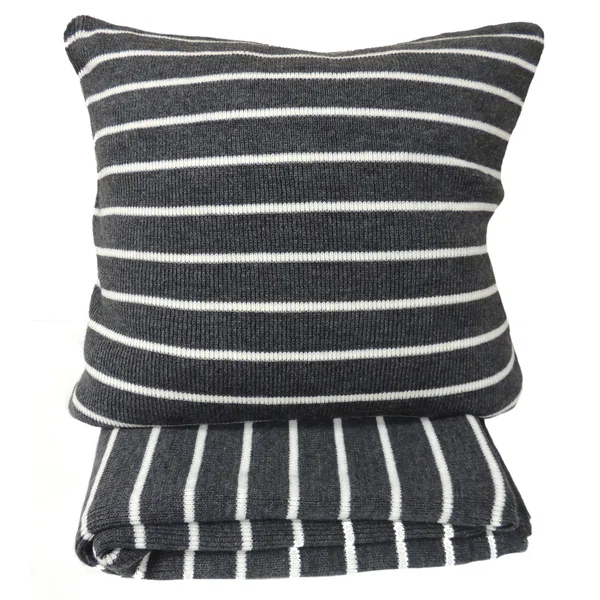 Amity Home Devina Striped Cotton Pillow Cover