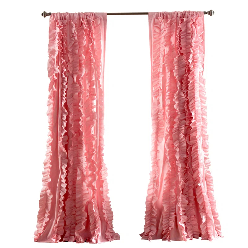 Lush Decor Bohemian Polyester Semi Sheer Curtain Single Panel