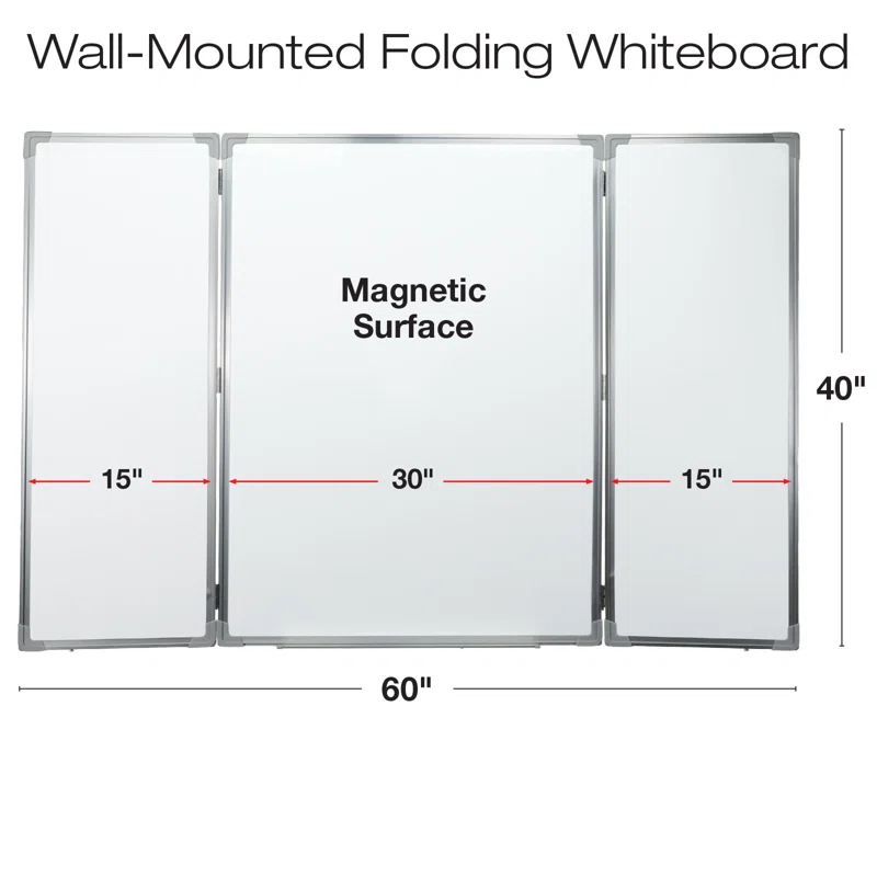 Excello Global Products Wall Steel Magnetic Whiteboard
