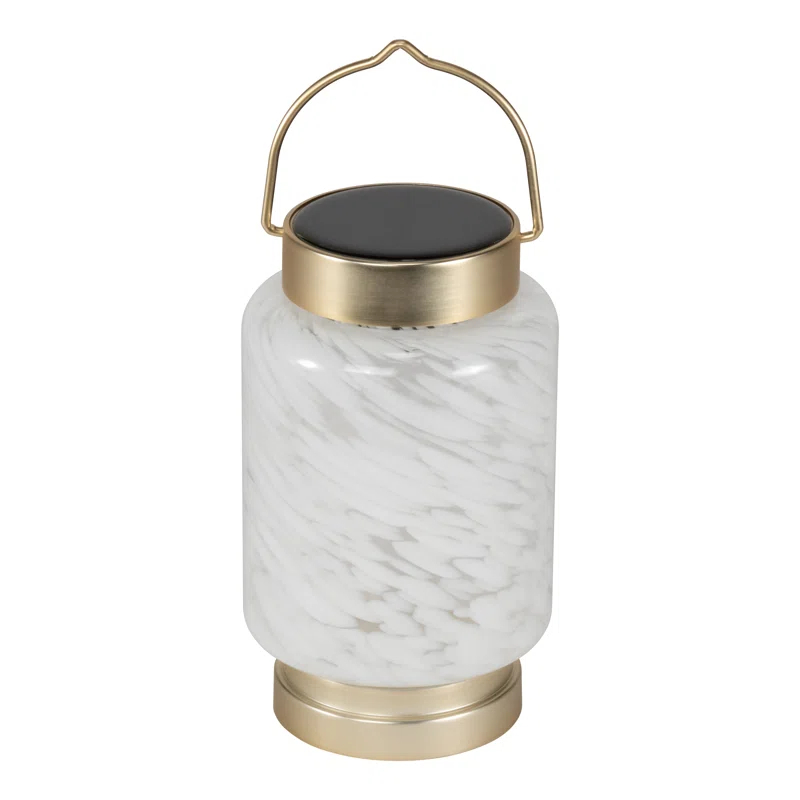 Allsop Home and Garden 7.5'' Solar Powered Integrated LED Outdoor Lantern