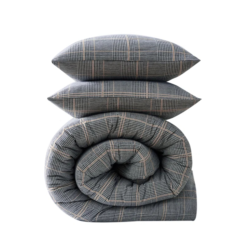 Kenneth Cole Kenneth Cole Sussex Flannel Black Comforter Set