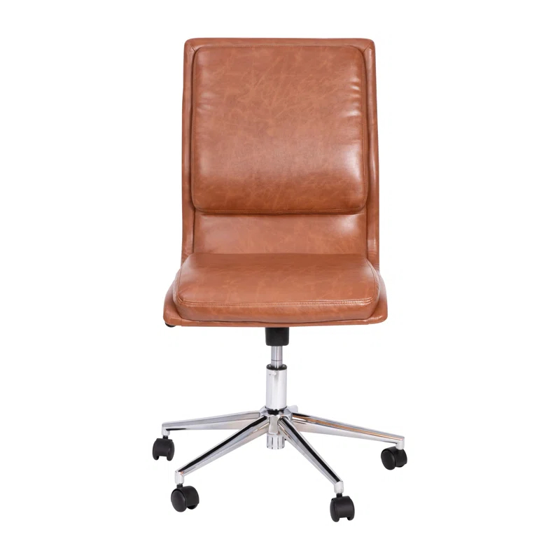 Flash Furniture Mid-Back Armless Office Task Chair with Metal 5-Star Base
