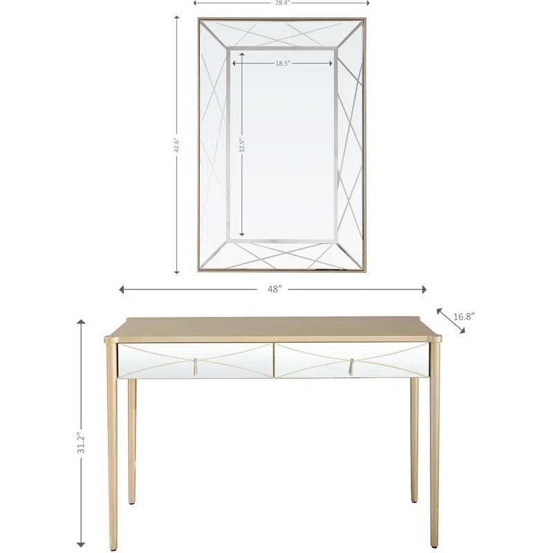 Everly Quinn Horne 48'' Console Table