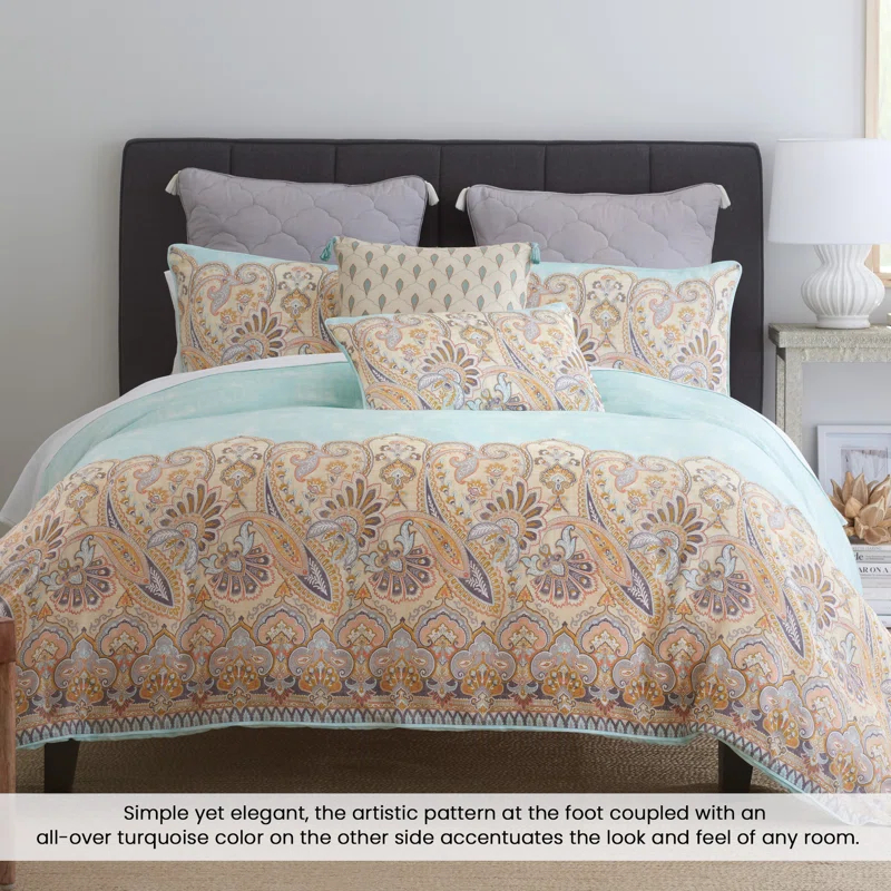 Percale Weave Reversible Comforter Set - Puri
