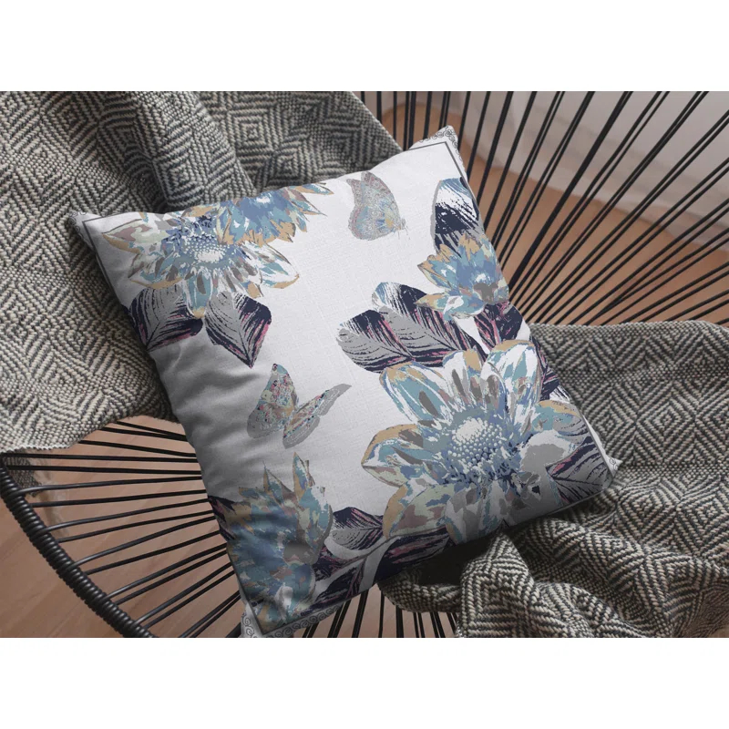 AmritaSen Faux Suede Reversible Throw Pillow