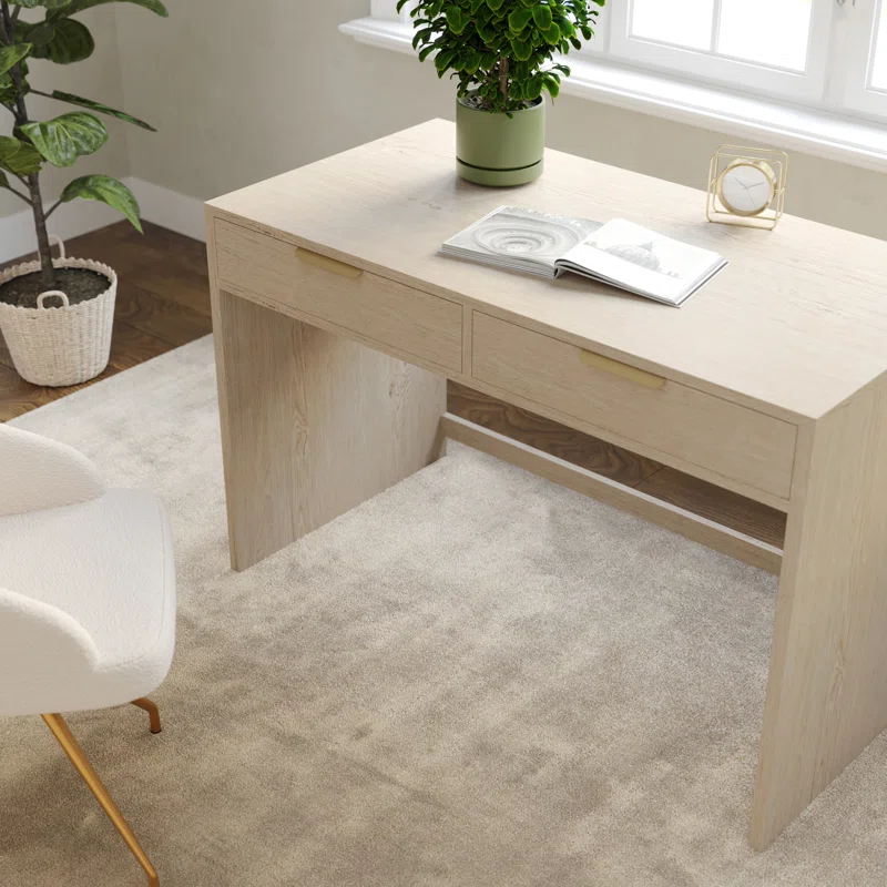 Martha Stewart Martha Stewart Kayden Home Office Modular Desk With 2 Drawers