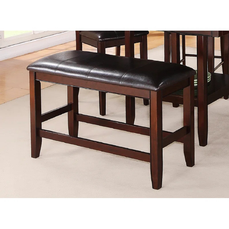 Lark Manor™ Cribb Faux Leather Upholstered Bench