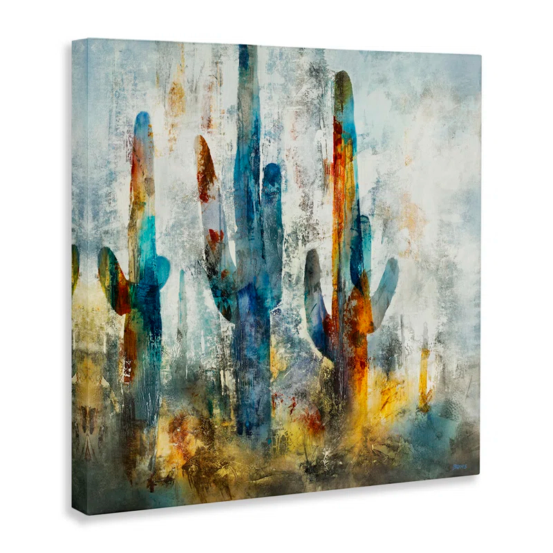 Stupell Industries Abstract Cacti Silhouettes Vibrant Succulent Colors by Scott Brems - Graphic Art Print