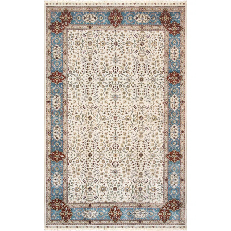 Pasargad Hereke One-of-a-Kind 5' X 8' 2010s Silk Area Rug in