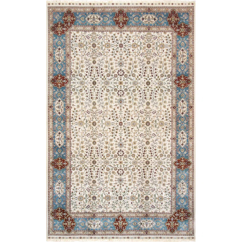 Pasargad Hereke One-of-a-Kind 5' X 8' 2010s Silk Area Rug in