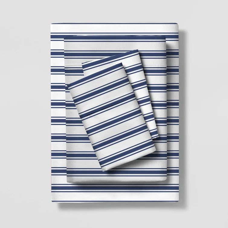 Color Sense Wrinkle Resistant Brushed Cotton Blend Lightweight Sheet Set