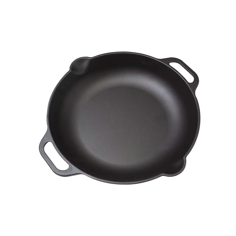 Victoria Victoria Cast Iron 13" Everyday Skillet with Loop Handles