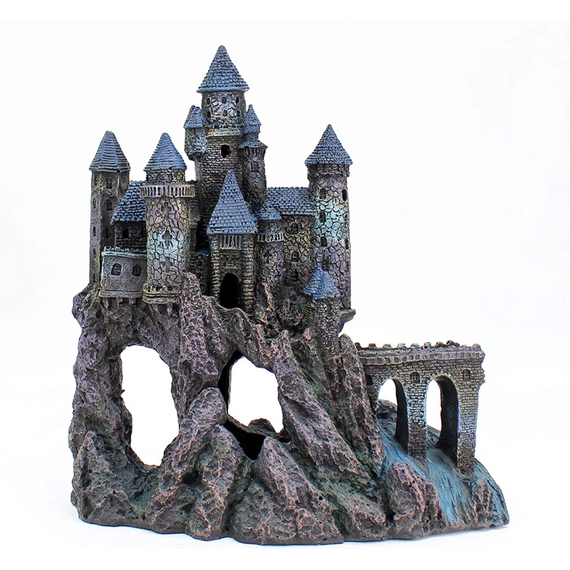 Penn Plax Age-of-magic Extra Large Wizard’s Castle Part A Aquarium Decoration