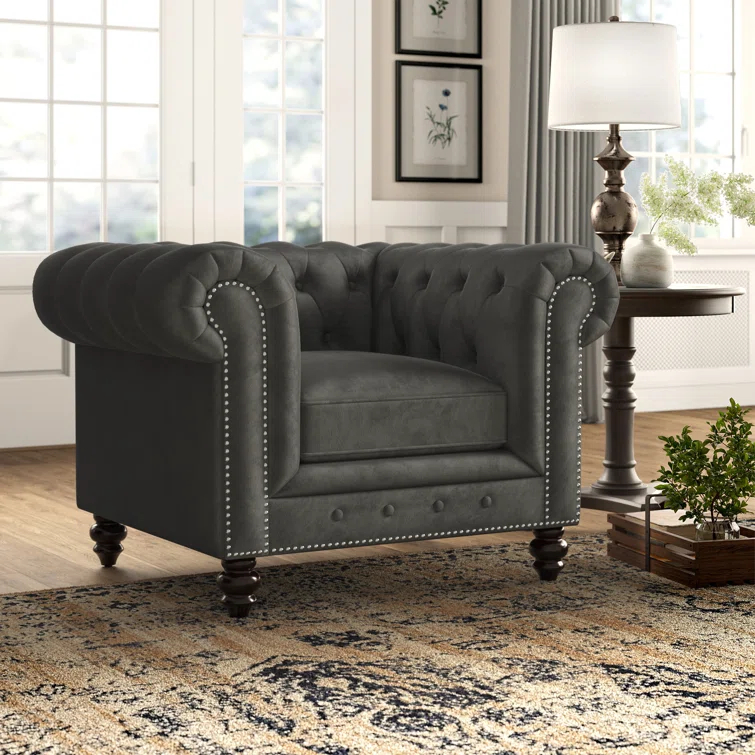 Ophelie Upholstered Chesterfield Chair