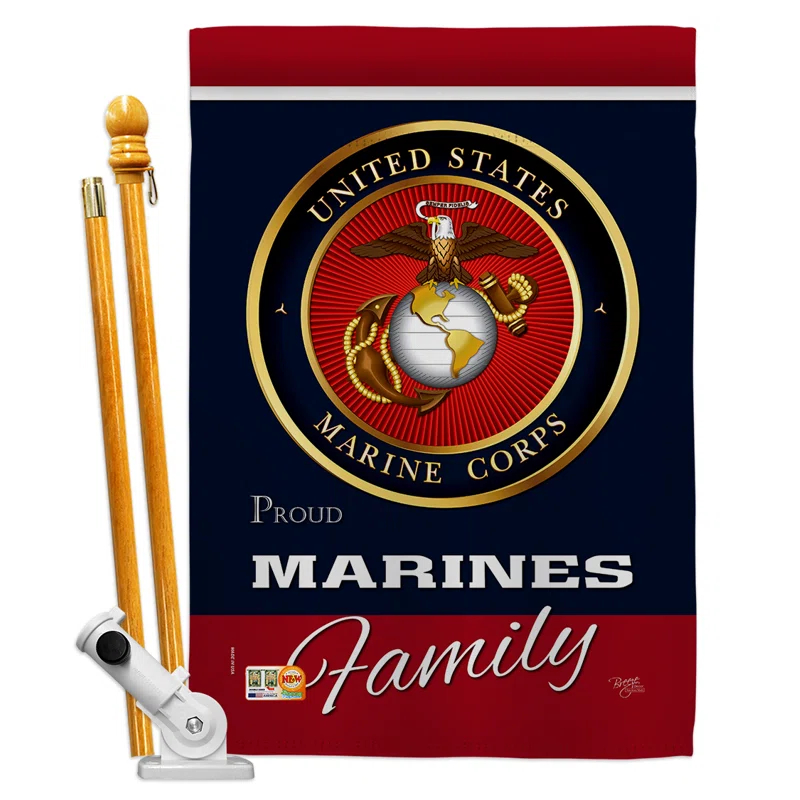 Breeze Decor Double Sided 40'' H x 28'' W Polyester House Flag