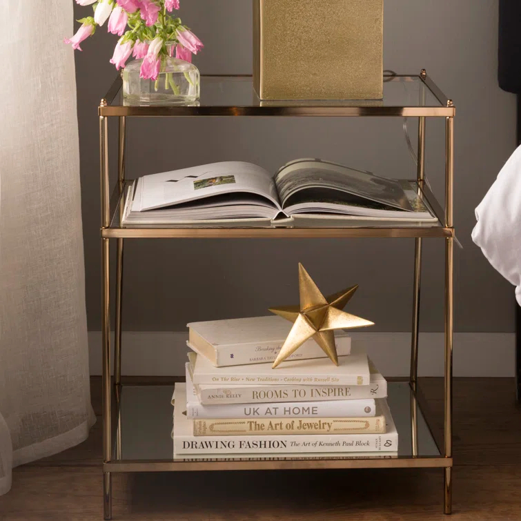 Wade Logan® Gosport Glass Top End Table