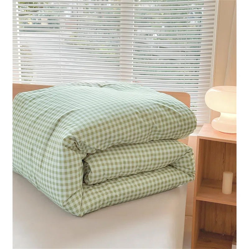 BTERAZ Checkered Comforter Set