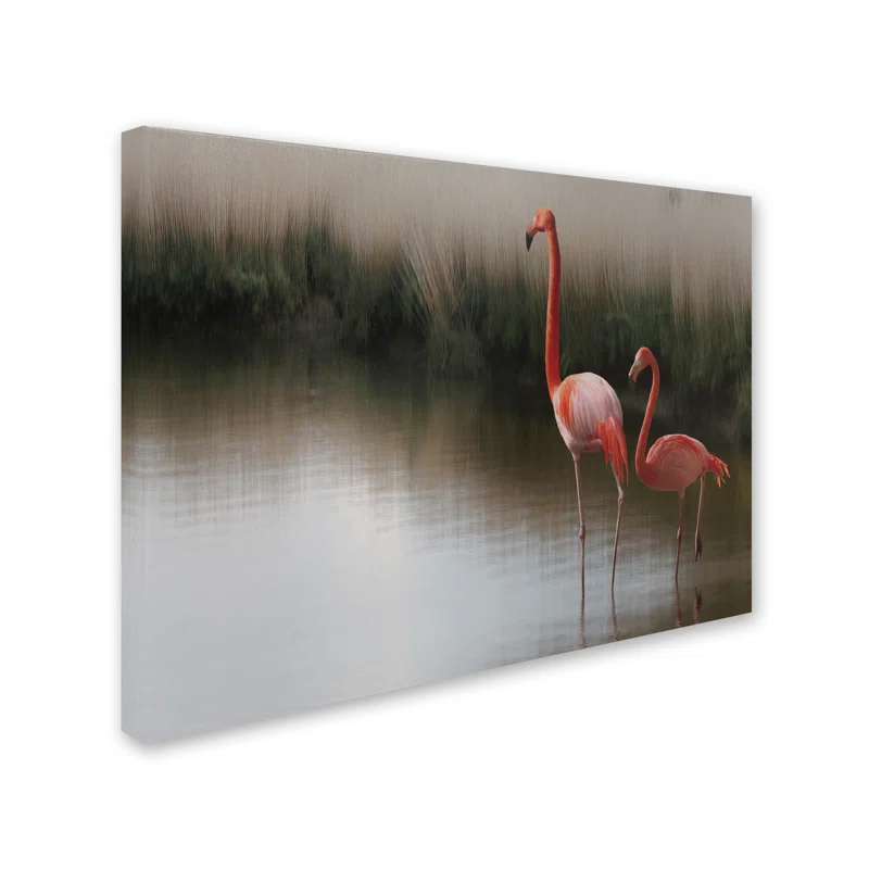 Trademark Fine Art " Red Flamingo " by Anna Cseresnjes
